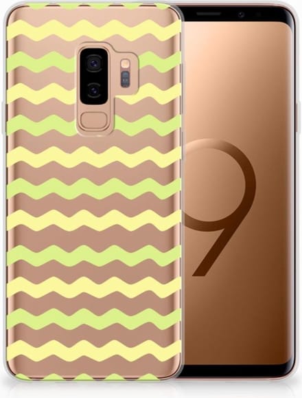 Samsung Galaxy S9 Plus TPU bumper Waves Yellow