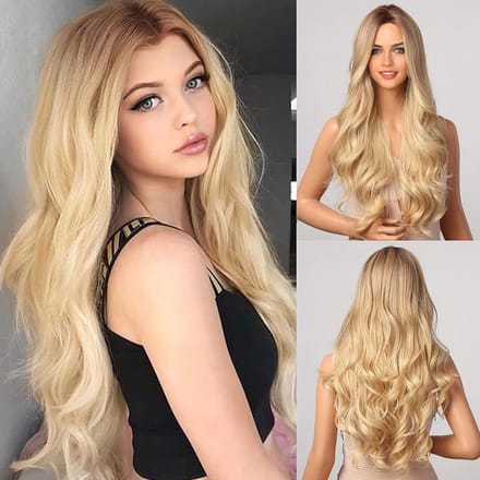 CLVP® Top Kwaliteit Damespruik – Pruiken Dames - Hair Wig – Lang - Blond