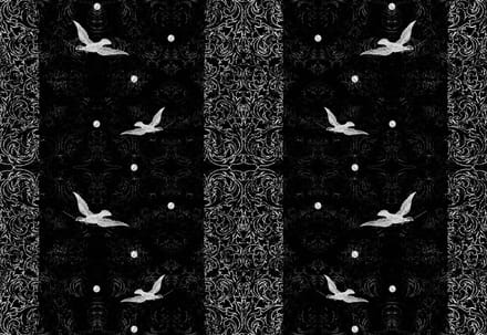 Fotobehang Modern Pattern Birds | DEUR - 211cm x 90cm | 130g/m2 Vlies