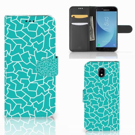 Samsung Galaxy A30 Hoesje Cracks Blue