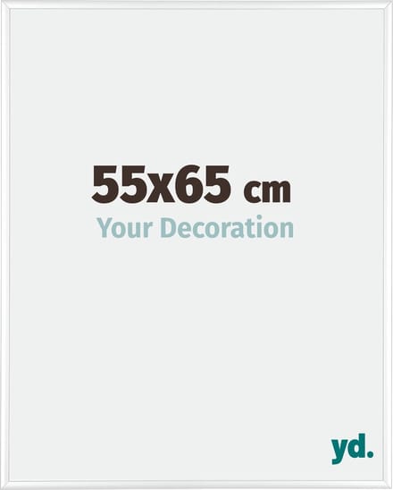 Your Decoration - Fotolijst 55x65 cm - Aluminium - Wit Hoogglans - Kent