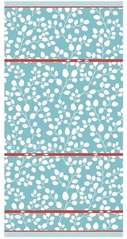 Clarysse Leaf - Strandlaken - 90x170 cm - Blauw