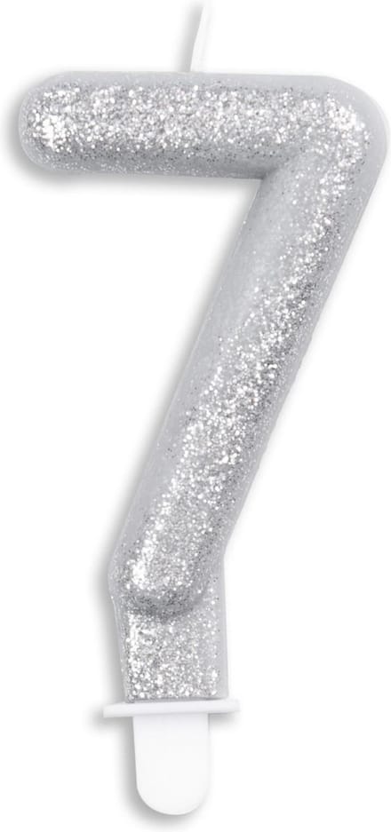 Wefiesta Cijferkaars '7' 4,4 X 7 X 1,2 Cm Wax Zilver