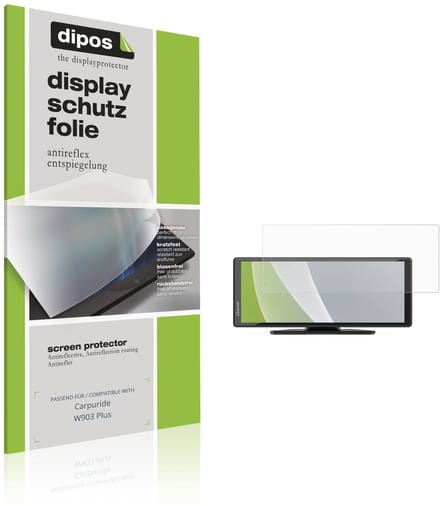 dipos – 2x Matte Beschermfolie geschikt voor Carpuride W903 Plus | Krasbestendige & antireflecterende Screenprotector Ultra-Thin