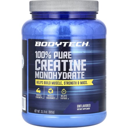BodyTech, Monohydrate de Créatine 100% Pure, Non Aromatisé, 5 g, 31,9 oz (905 g)