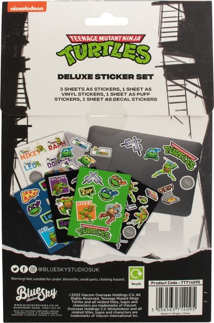 Blue Sky Studios Teenage Mutant Ninja Turtle Stickers - Deluxe set