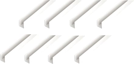 U-profiel Set - Plastic Afwerking - Bouw Projecten - Duurzaam PVC-U - 1 Meter Lengte - Wit