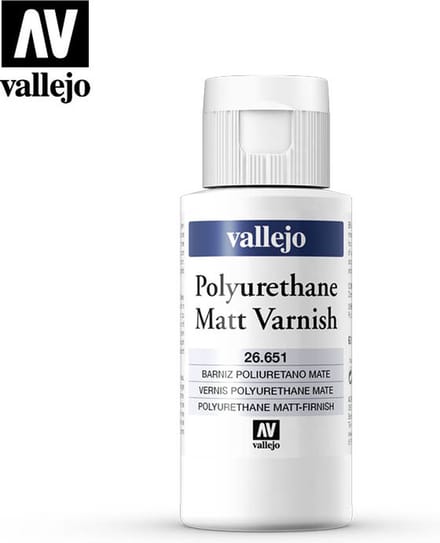 Vallejo Hobbyverf - 26651 Matt Polyurethane Vernis - 60ml Verf flesje - 60 ml