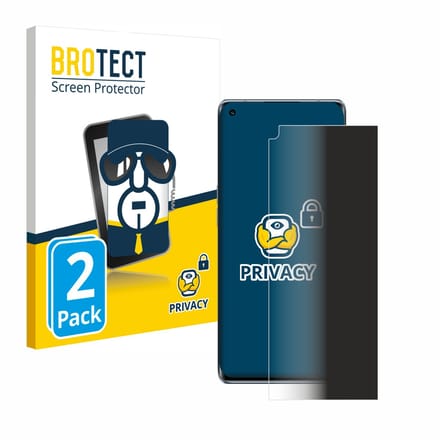 BROTECT - privacy screenprotector voor Oppo Reno 6 Pro Plus 5G - Folie Beschermfolie Blauwlichtfilter 2 Stuks