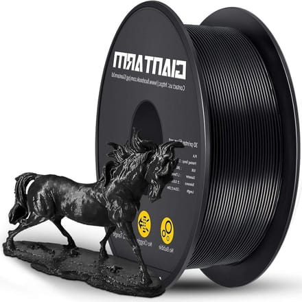175 mm 3D-printer filament - zwart PLA filament - 1kg spoel