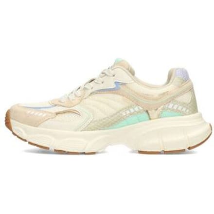 POSH by Poelman LISE Dames Sneakers - Blauw met combinatie