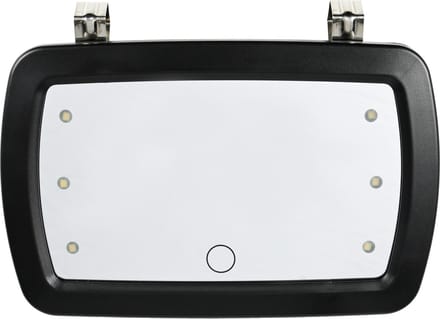 Benson Draagbare make-up spiegel - 6 LED - touch-knop - compact en krasbestendig - 17 x 11 cm