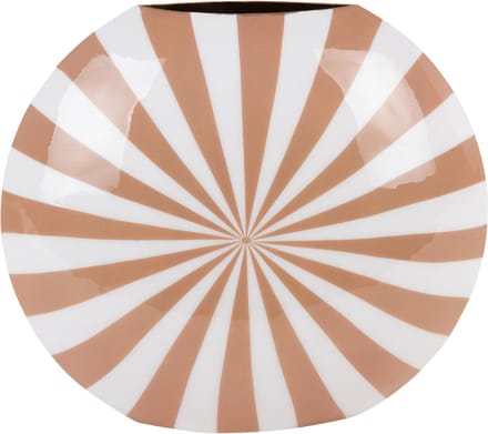 Present Time Vaas Candy Swirl - Bruin - 40x11x35cm - Modern