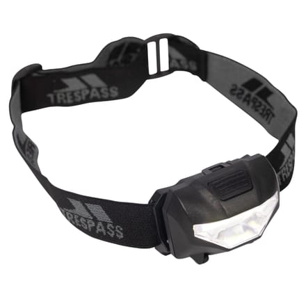 Trespass Navigator Hoofdlamp (Zwart)