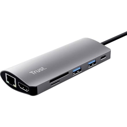 Trust DALYX 7-IN-1 USB-C ADAPTER USB-C dockingstation Geschikt voor merk (dockingstation): Universeel