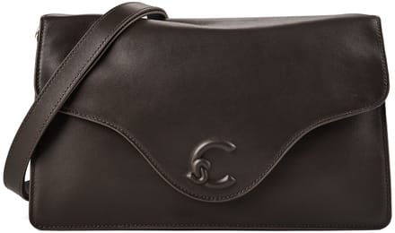 COCCINELLE Leren schoudertas C-Easy Suede Handbag Midn. Bl / Midn. Bl donkerblauw