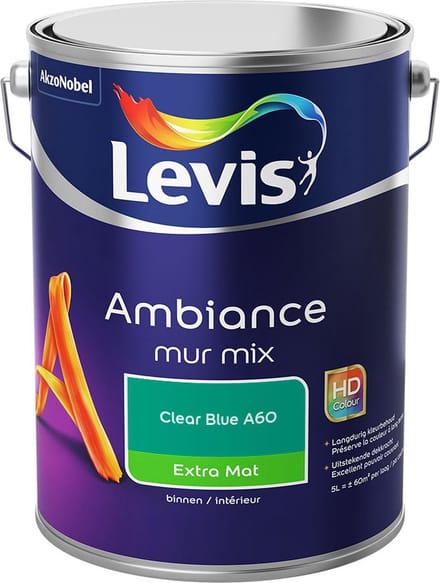 Levis - Ambiance Mur Extra Mat Mix - Clear Blue A60 - Mengverf - 5 L