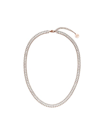 PURELEI Crystal Glow Kette Rosegold Maat: OS | Kettingen Outlet | Dames | Goud