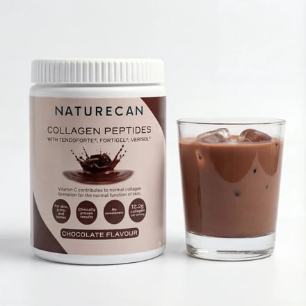 Naturecan Collageen Poeder - Chocolade - 300 g - Gehydrolyseerd Rundercollageen - Met Vitamine C - VERISOL®