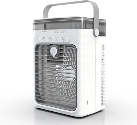 Mobiele Airco - Persoonlijke Koeler - Ruimte Koelen - Compact Ontwerp - 18.5 x 12.6 x 24.7 cm
