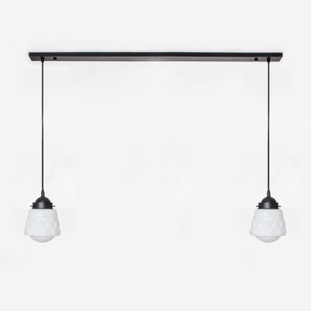 2 x Weimar lampen aan plafondbalk Moonlight - Art Deco Trade
