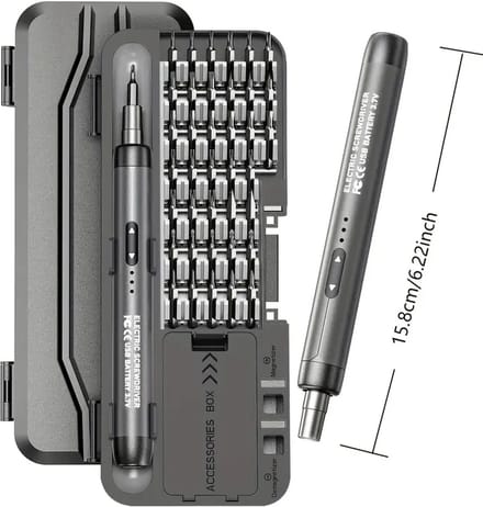 Oplaadbare Elektrische Schroevendraaier Set - 46-in-1 Multifunctionele Precisie Toolkit voor Reparaties