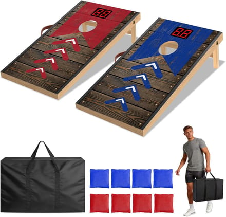 Cornhole Spel - Gooi Spel - Buiten Spelen - Inclusief Draagtas - 7 Delig