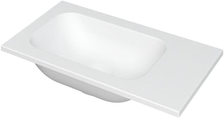 INK - Fontein Polystone Zonder Kraangat Universeel - 400x220x10 mm - Mat Wit