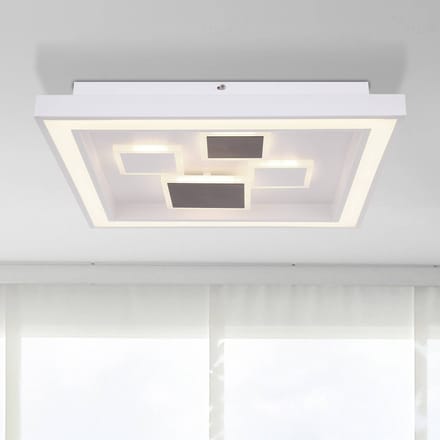Globo LED plafondlamp Nolo, hoekig, dimbaar, CCT