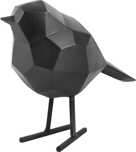 Present Time -Statue bird - Small - Polyresin - Zwart