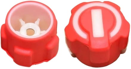 Manometer Wielknop - Drukknop AC - Auto Onderhoud - Ergonomisch Handvat - 3.5 cm Diameter - Rood