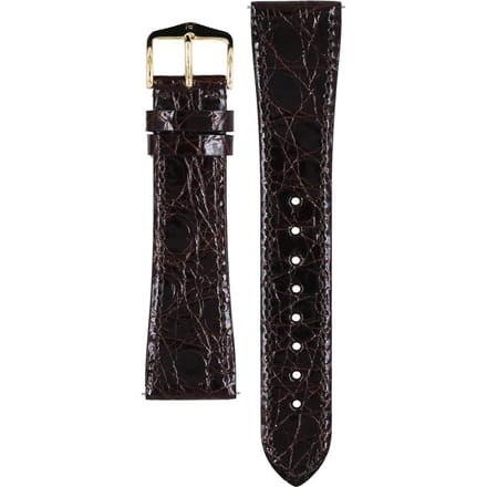 Hirsch 01808010-1-22 Genuine Croco Horlogeband