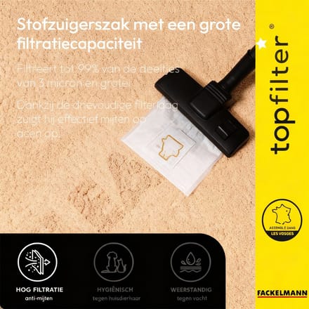Set van 4 stofzuigerzakken Dirt Devil Samsung TopFilter Premium
