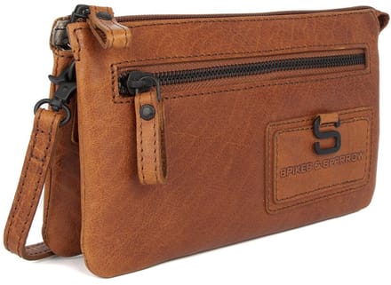 Leren Crossbodytas / Clutch - Alma - Brandy