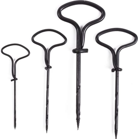 Benson Fretboor set - metaal - zwart - 4 stuks - diverse diameters