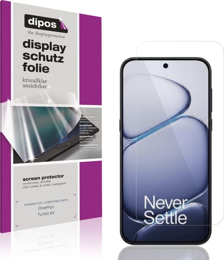 dipos – 4x Beschermfolie geschikt voor OnePlus Turbo 6V | Krasbestendige & heldere Screenprotector Ultra-Thin