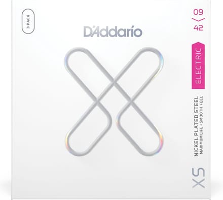 D'Addario XSE0942-3P Gecoate Elektrische Gitaarsnaren (9-42) 3-Pack