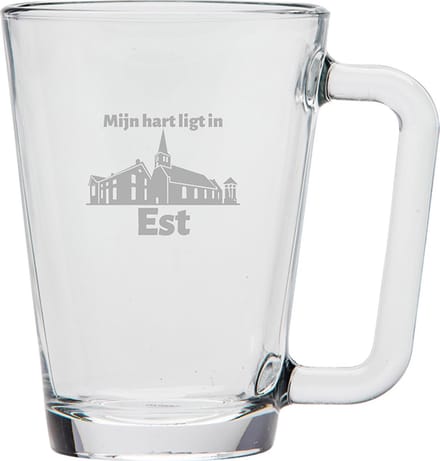 Gegraveerde theeglas 26cl Est