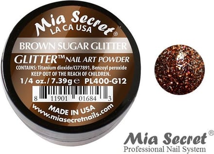 Glitter Acrylpoeder Brown Sugar