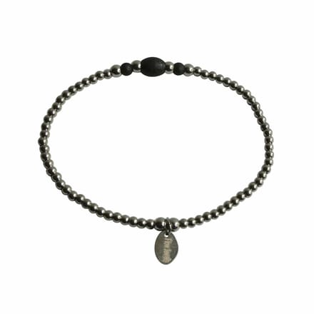FlowJewels - armband - stainless steel - zilver kleurig - elastisch