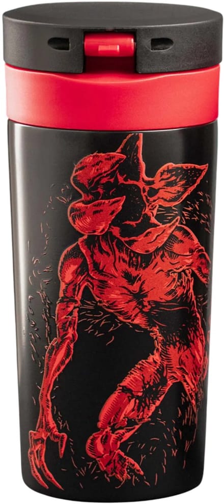 Bialetti Stranger Things - Dubbelwandige thermo reisbeker - RVS - 380 ml - Glow in the dark