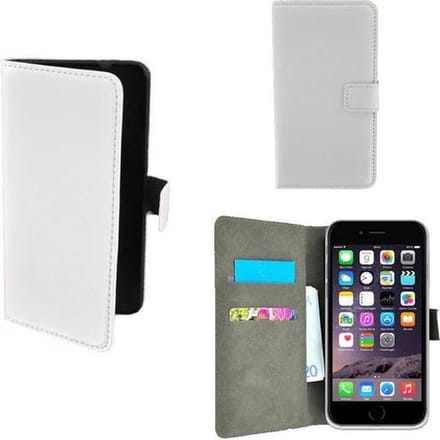 Geschikt voor Apple iPhone SE Wallet Bookcase hoesje Wit