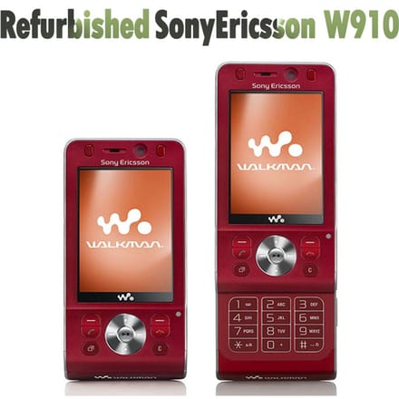 Gereviseerde Sony Ericsson originele Sony Ericsson W910 GMS 3G mobiele telefoon Simple Set zwart