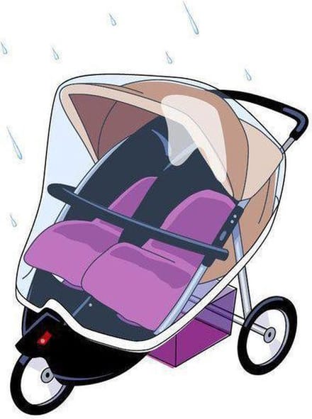 Babsana Regenhoes voor Duo-Rider - Transparant