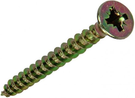 Houtschroeven. Spaanplaatschroef 4,0 X 30 mm.lang. Verzinkt. 60 stuks. Platkop-kruiskop-pd-2. Sam.