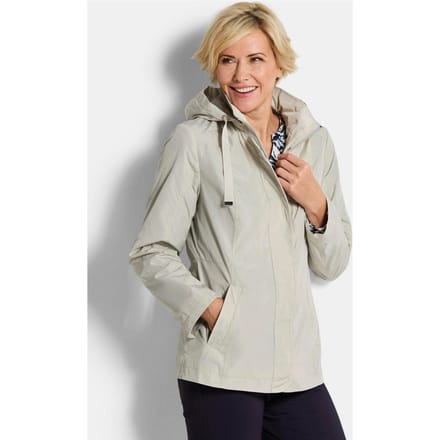 Jas met afneembare capuchon - steengrijs - Gr. 21 van Goldner Fashion