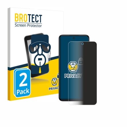 BROTECT - privacy screenprotector voor TCL 60R 5G - Folie Beschermfolie Blauwlichtfilter 2 Stuks