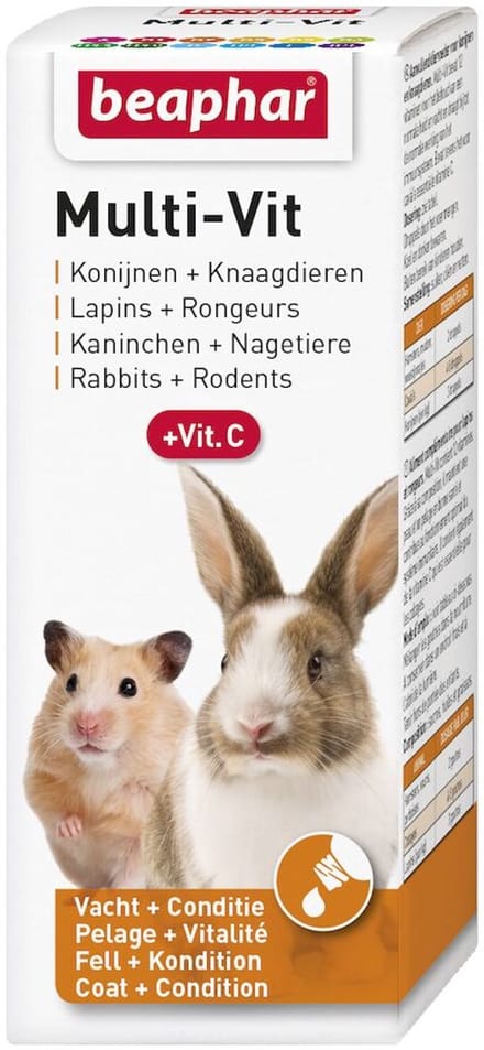 Beaphar Multi-Vit konijnen + knaagdieren 50ml