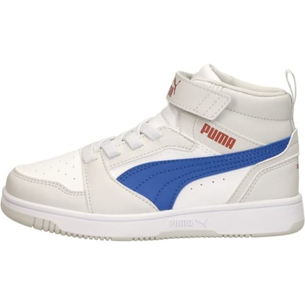 PUMA Puma Rebound V6 Mid AC+ PS Unisex Sneakers - PUMA White-Vivid Blue-Feather Gray
