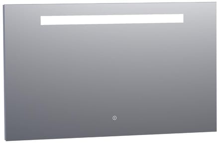 Brauer Garnet Spiegel - Rechthoekig - 120 cm - met Directe LED-Verlichting - Dimbaar - met Touchbediening
